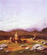 Wilhelm von Kobell Jager auf der Hochalm Germany oil painting artist